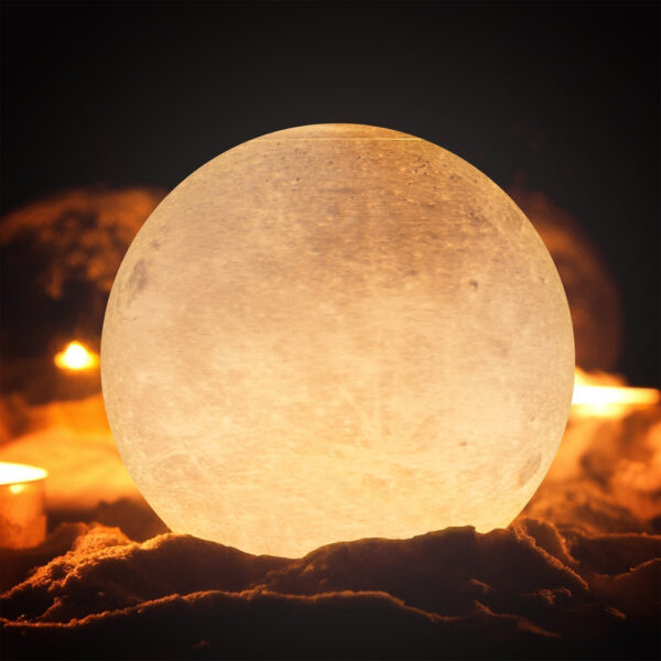 Extra Large Inch Touch Control Moon Lamp - Görsel 2