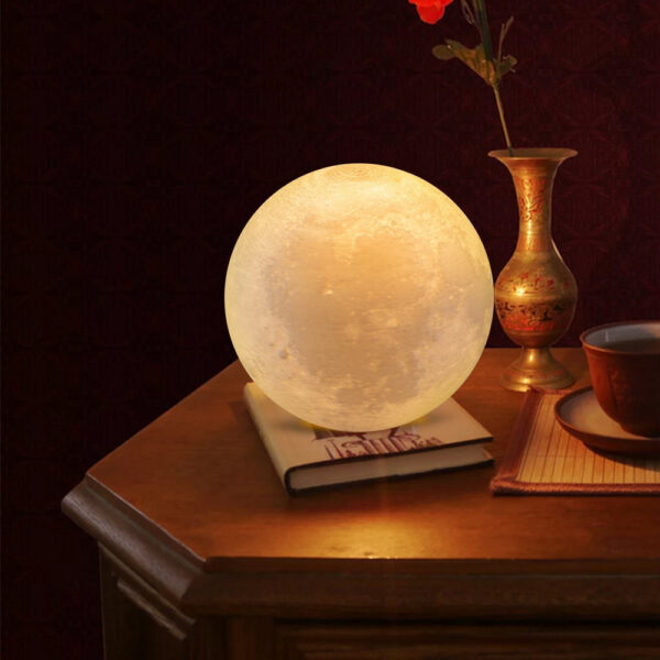 Extra Large Inch Touch Control Moon Lamp - Görsel 3